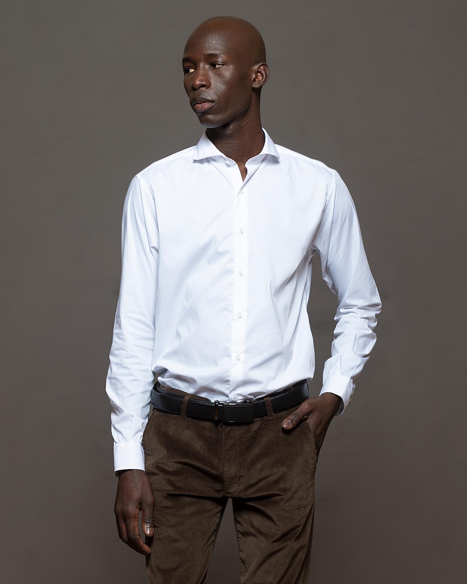 6518SKSPBL - CAMISA SKINNY SUPER PREMIUM BLANCO